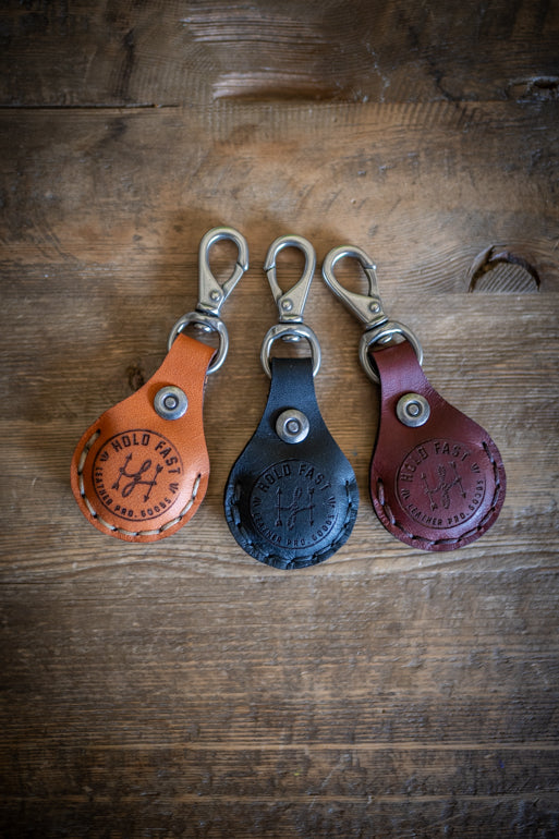 Leather AirTag Fob