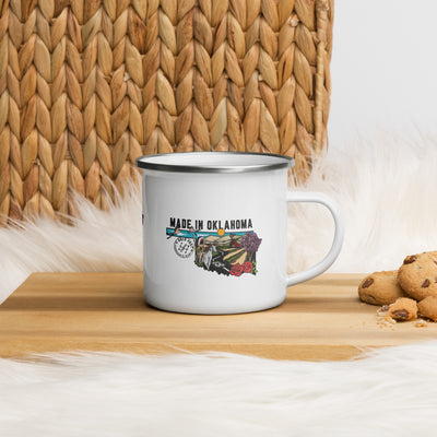 Made In Oklahoma Enamel Mug
